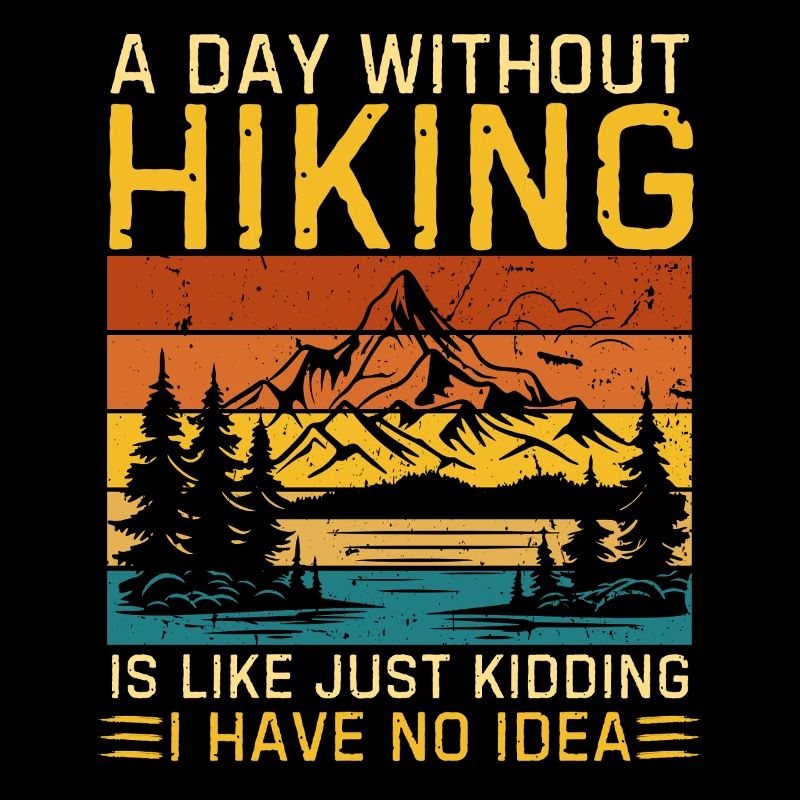 Witziger Wanderer Spruch fürs Wandern