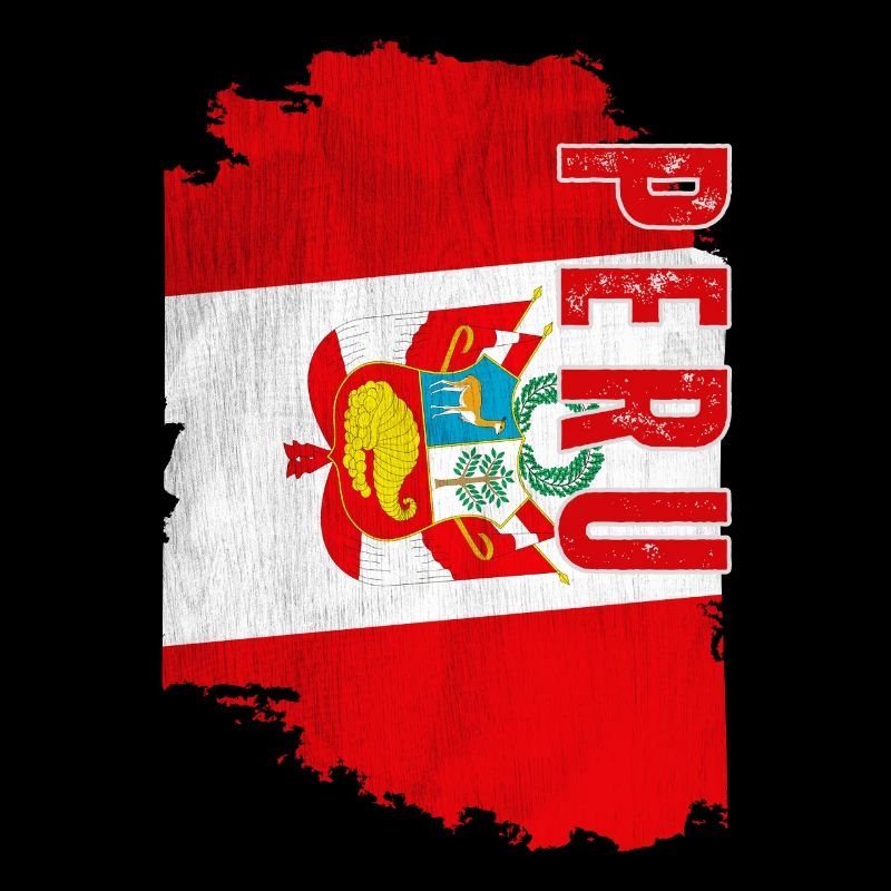 Drapeau péruvien vertical, fierté péruvienne