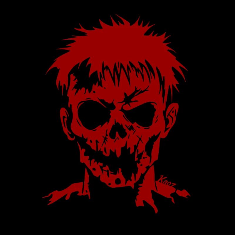 Dark Shadow Zombie with Blank Stare