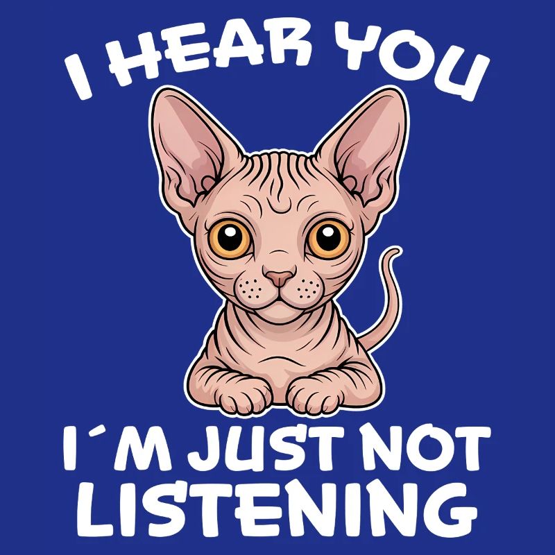 Chat Sphynx Disant Drôle Chat Sphynx Cadeau