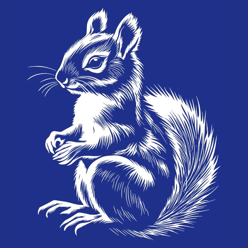 Süßes Eichhörnchen Illustration Herbst