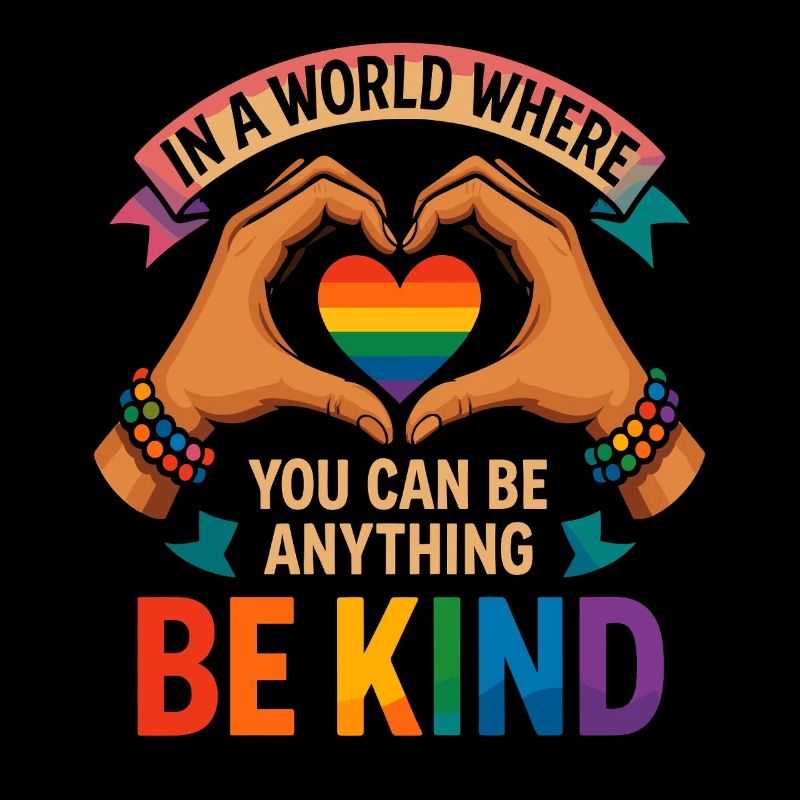 Be Kind - Regenbogenherz Design