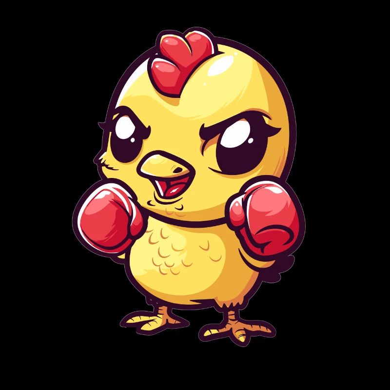 Süßes Boxendes Küken