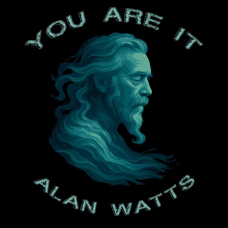 Du bist es Alan Watts Kunst