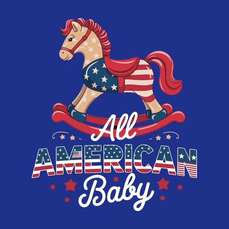 Conception de cheval à bascule pour bébé américain