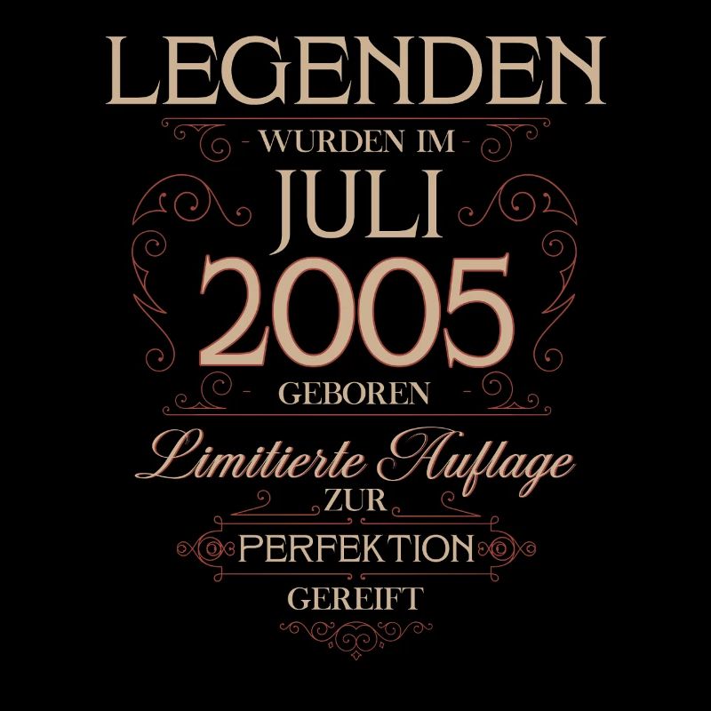 20. Geburtstag Geschenk Mann Legende Juli 2005
