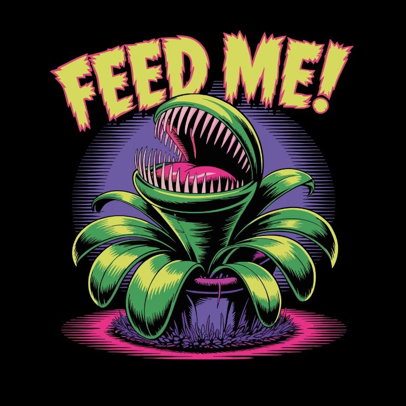 Feed Me! Fleischfressende Pflanze Illustration