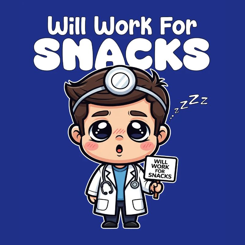 WILL WORK FOR SNACKS - DOCTOR GIFT