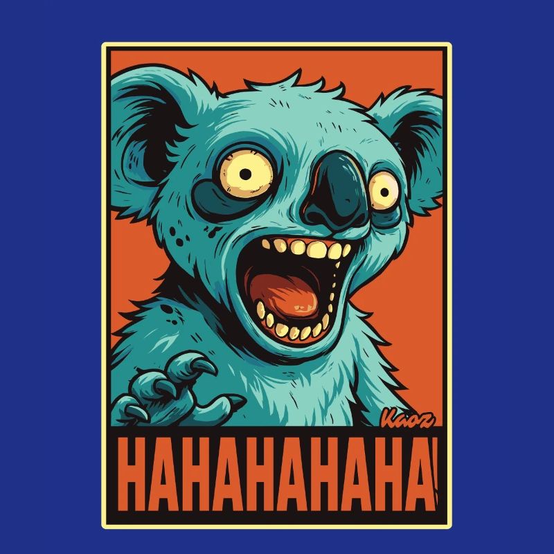 Screaming Laughing Comic Koala