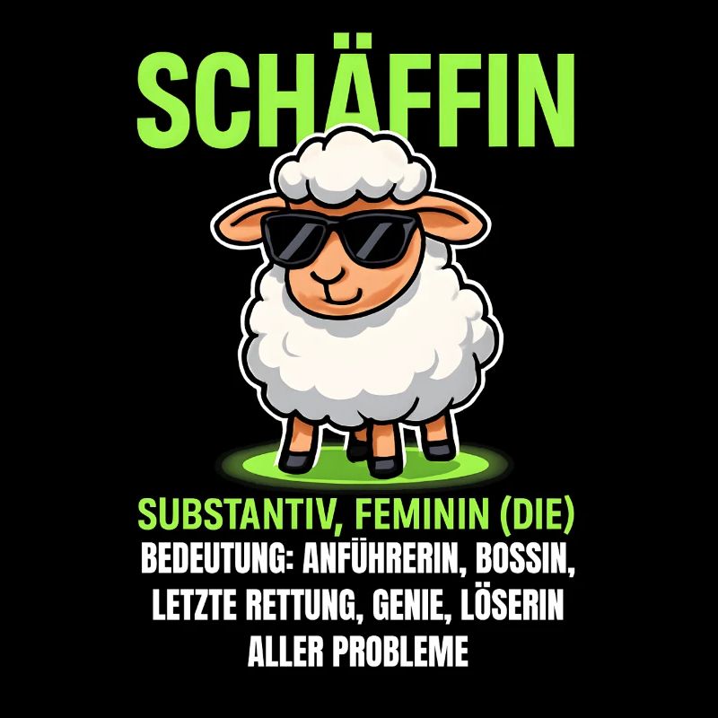 Schaf Spruch Schäffin Lustig Geschenkidee Schafe