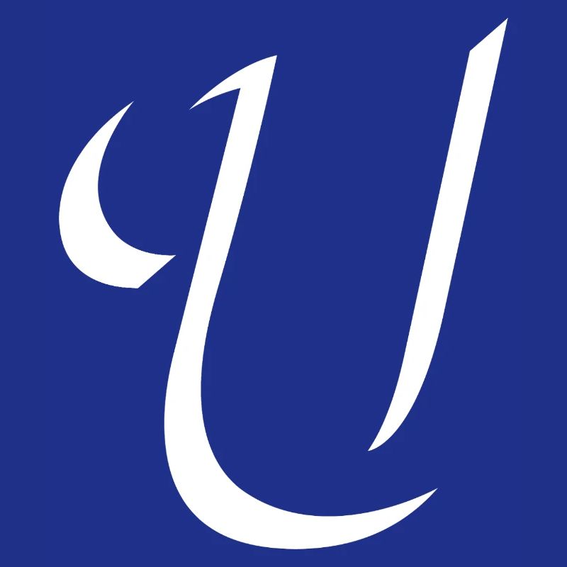 Élégant motif de lettre U avec forme dynamique