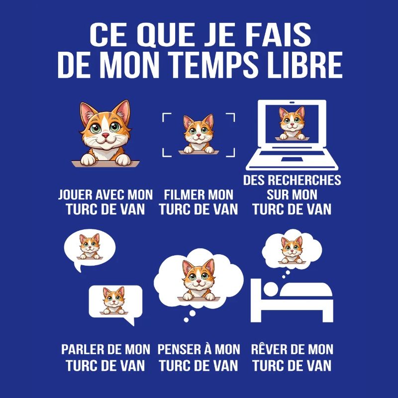 Ce que je fais de mon temps libre Chat Turc de Van