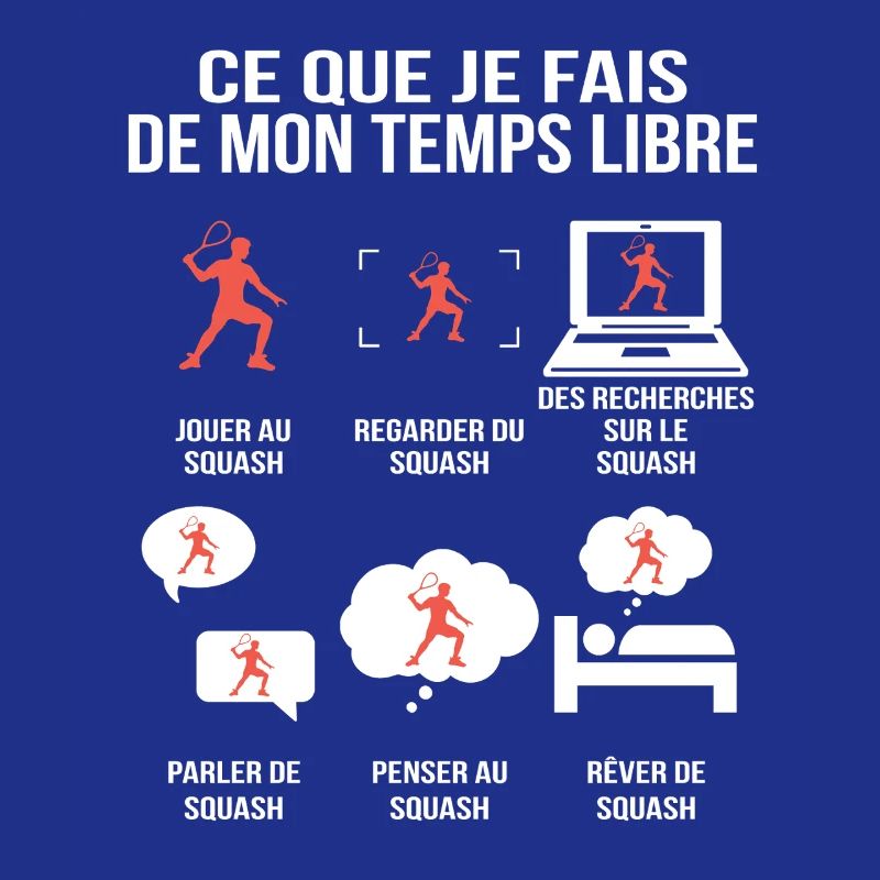 Ce que je fais de mon temps libre – Squash