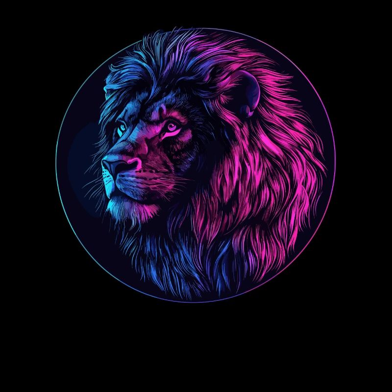 Lion néon