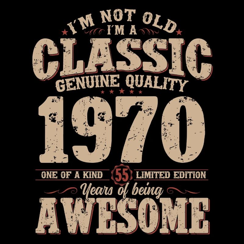 55th Birthday Legend Born in 1970