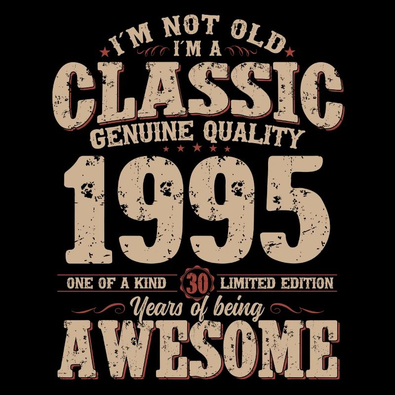 30th Birthday Gift Husband Original 1995