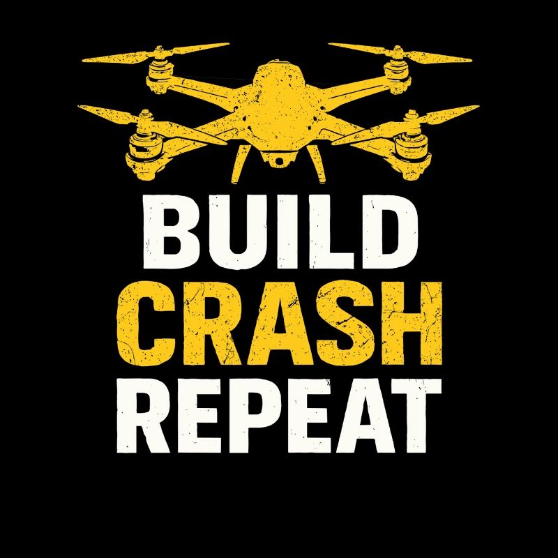Build Crash Repeat – Drone Pilot Saying