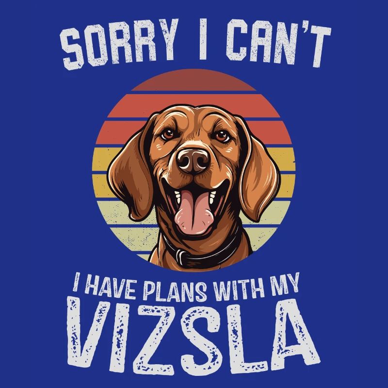Amicable Dog with Retro Sunset Design