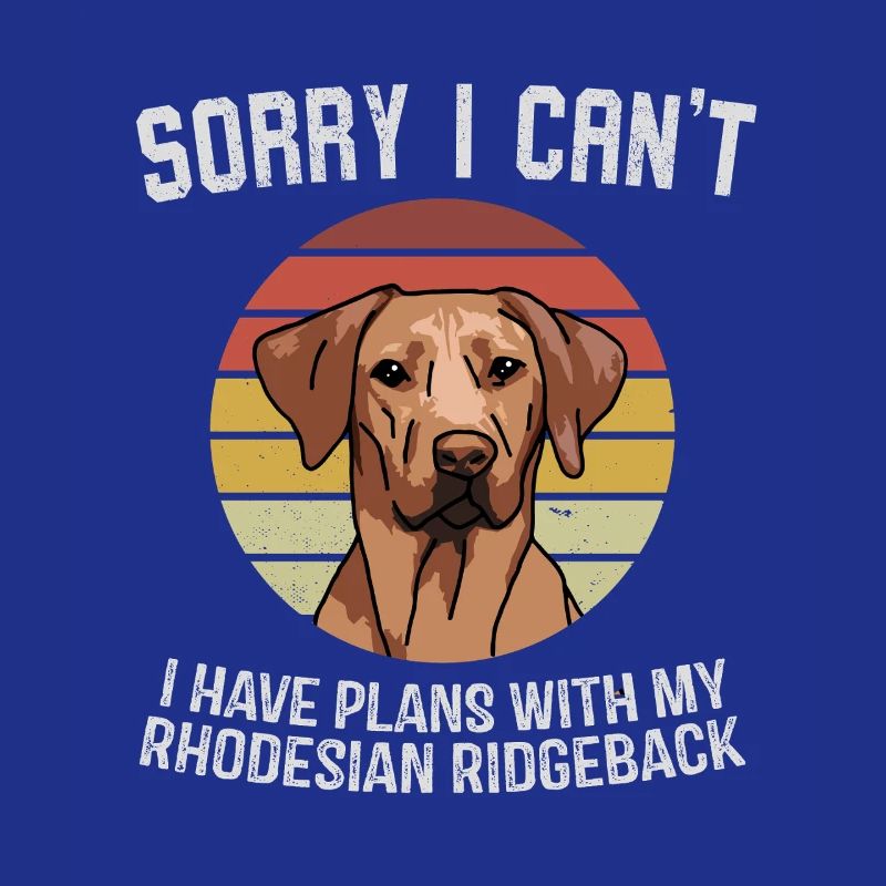 Graphique d’excuses du Rhodesian Ridgeback