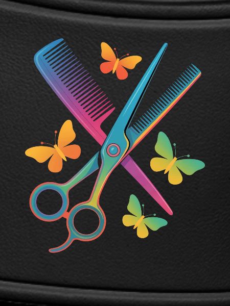 Coiffeur Ciseaux Peigne Papillon