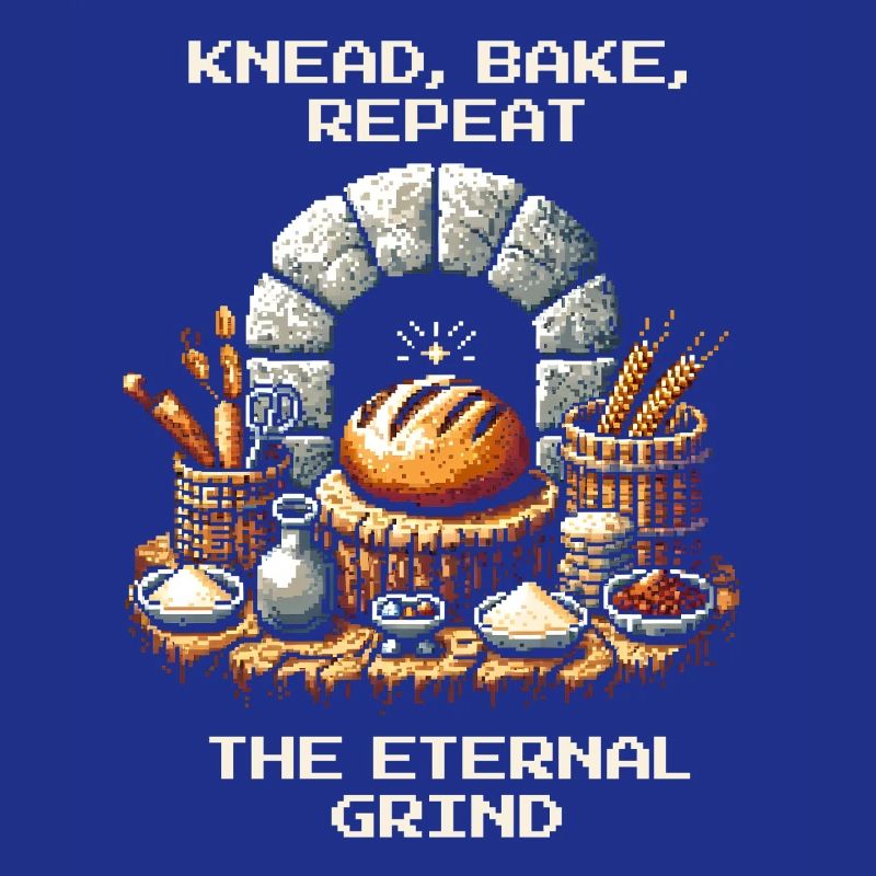 Knead, Bake, Repeat | Bread Baking Humor