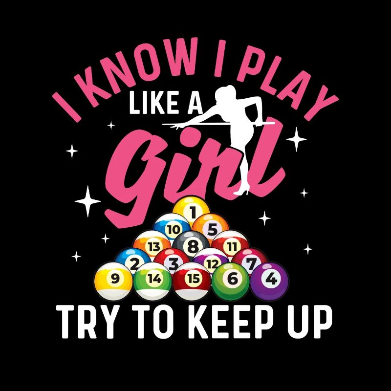 Ich spiele wie ein Mädchen, versuche, mit Billard mitzuhalten