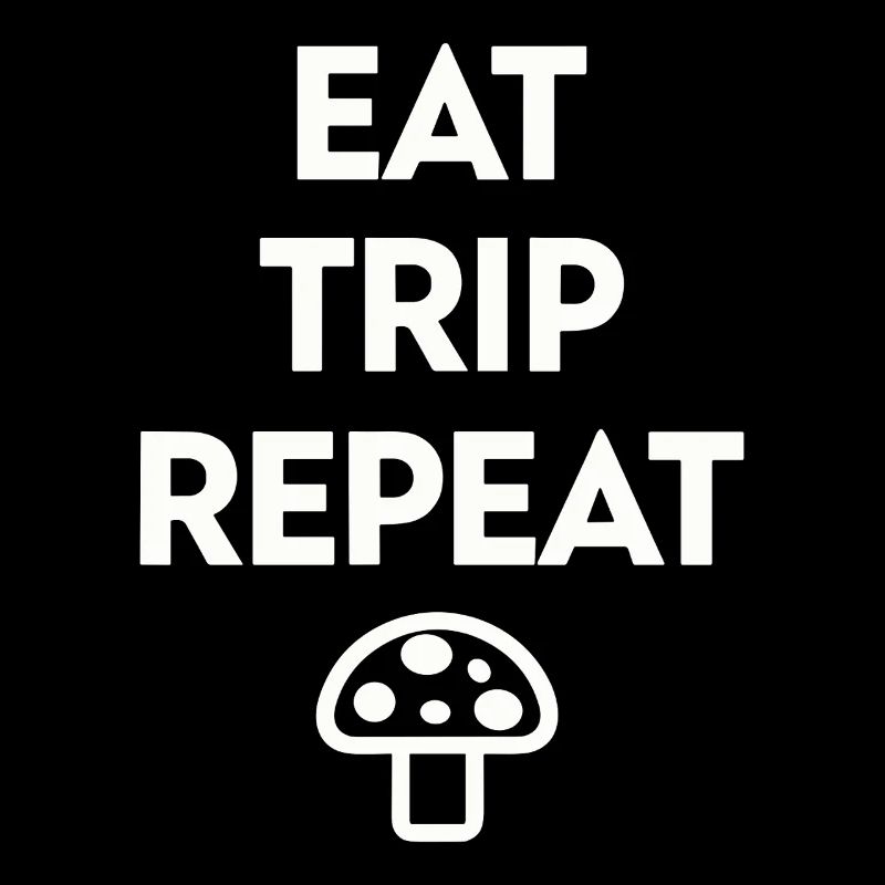 Eat Trip Repeat - Drôle de dicton de champignon