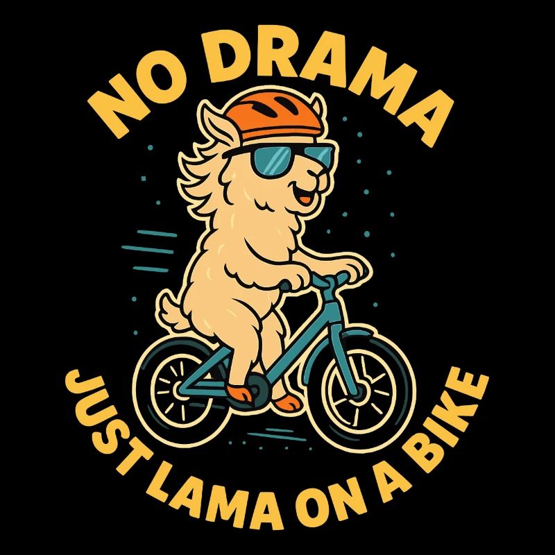 Aventure à vélo sans drame Lama