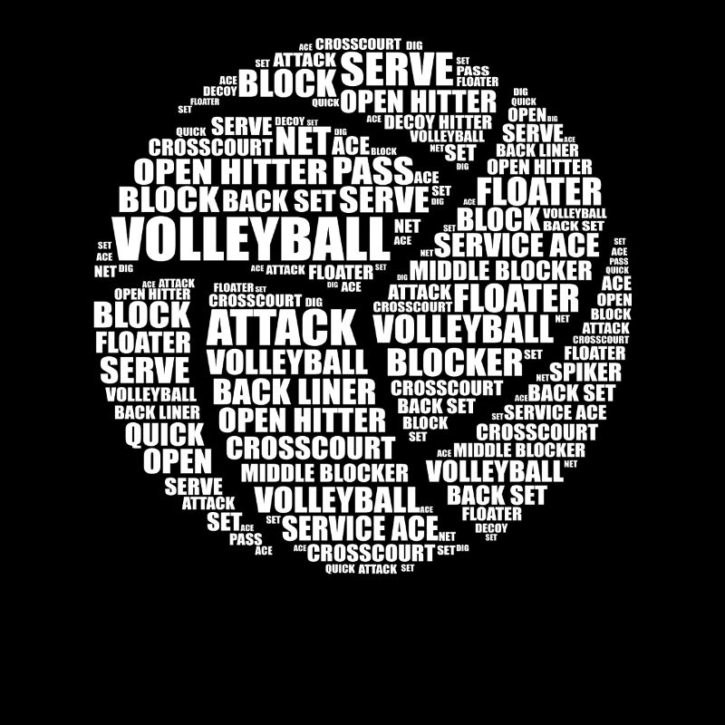 Volleyball Word Art Gift