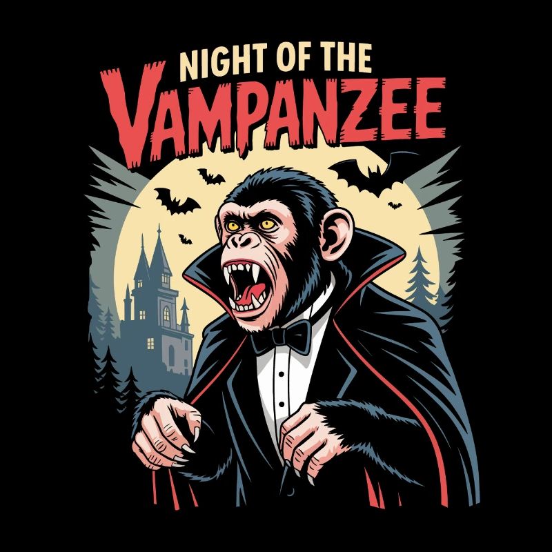 Vampanzee Night Look Chimpanzé Vampire