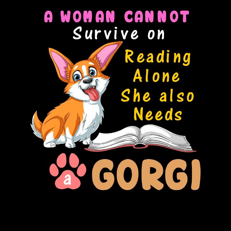 Frau braucht einen Corgi