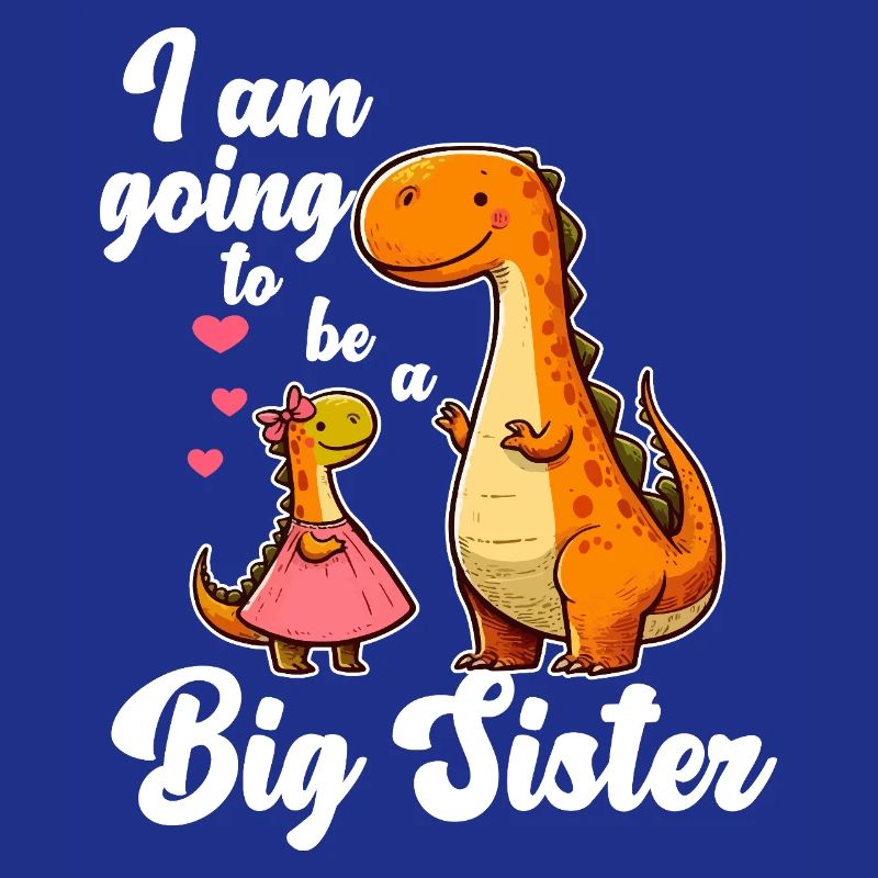 Werde eine große Schwester Dino