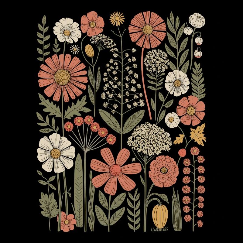 Fleurs Vintage Fleurs Sauvages Nature