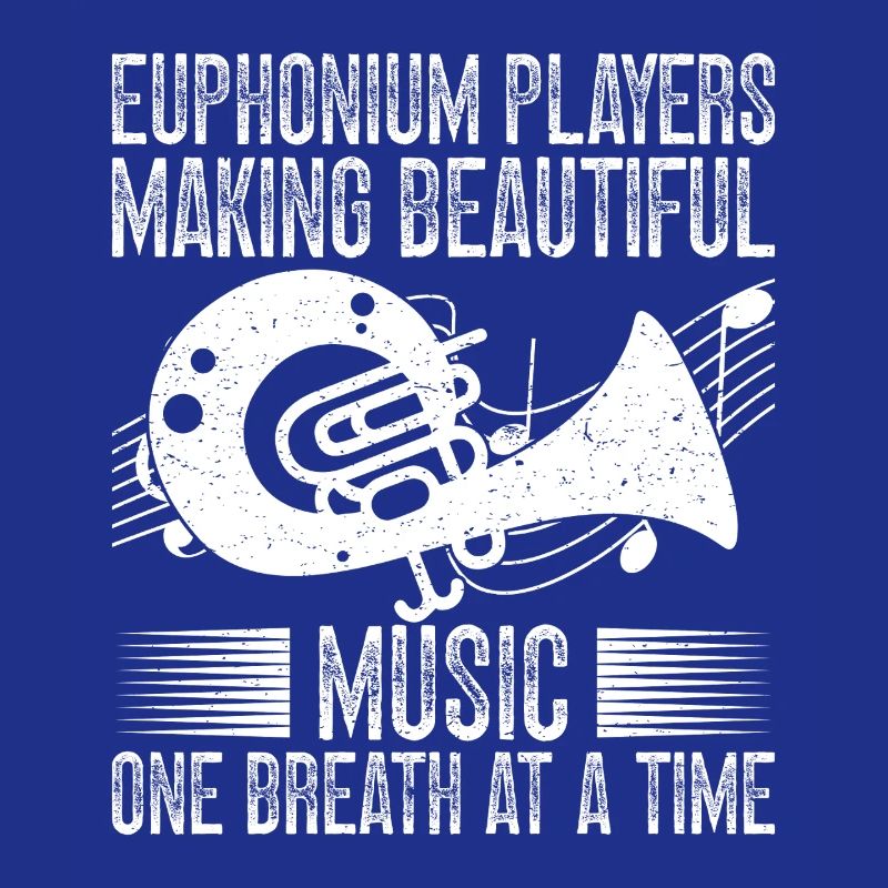Baritone Player Making Beautiful Music Euphonium