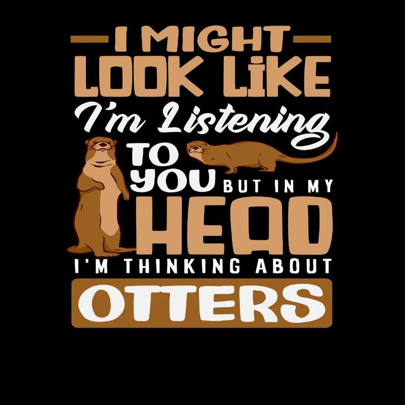 Thinking About Otter Sea Otter Cartoon
