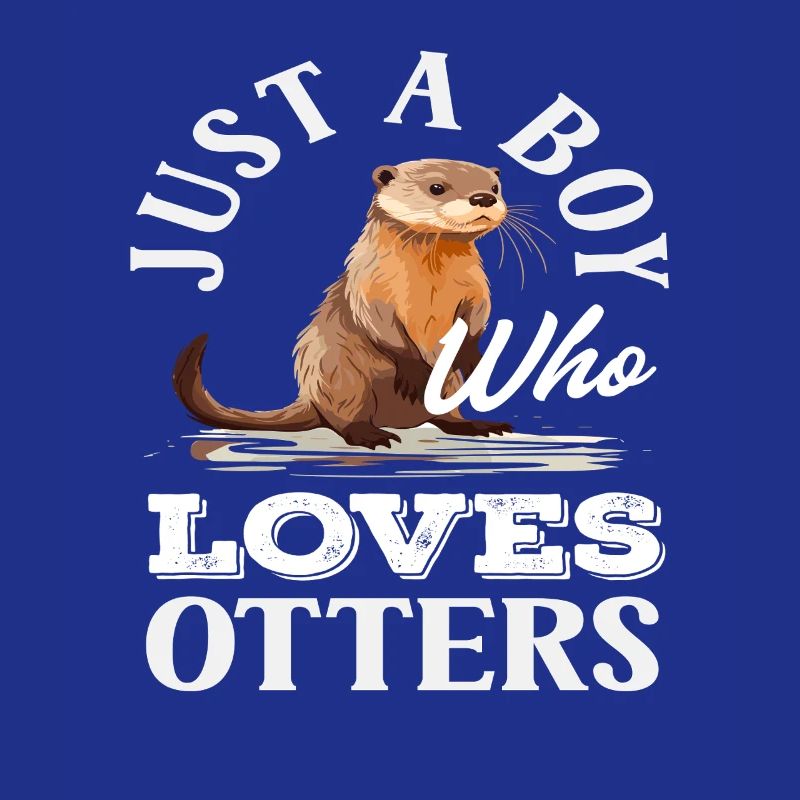 Nur Ein Junge Seeotter Cartoon