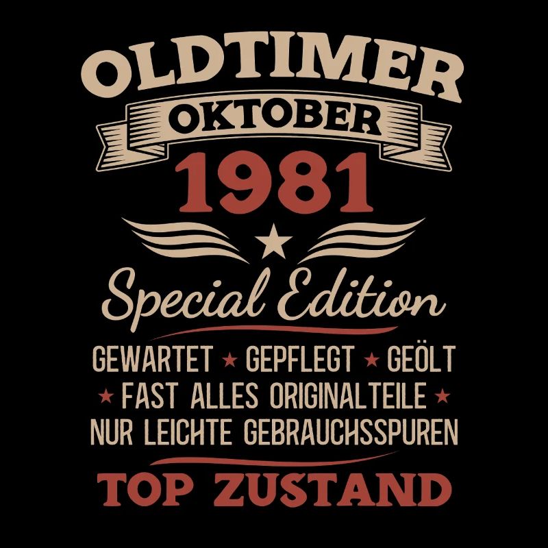 44. Geburtstag Geschenk Oldtimer Oktober 1981