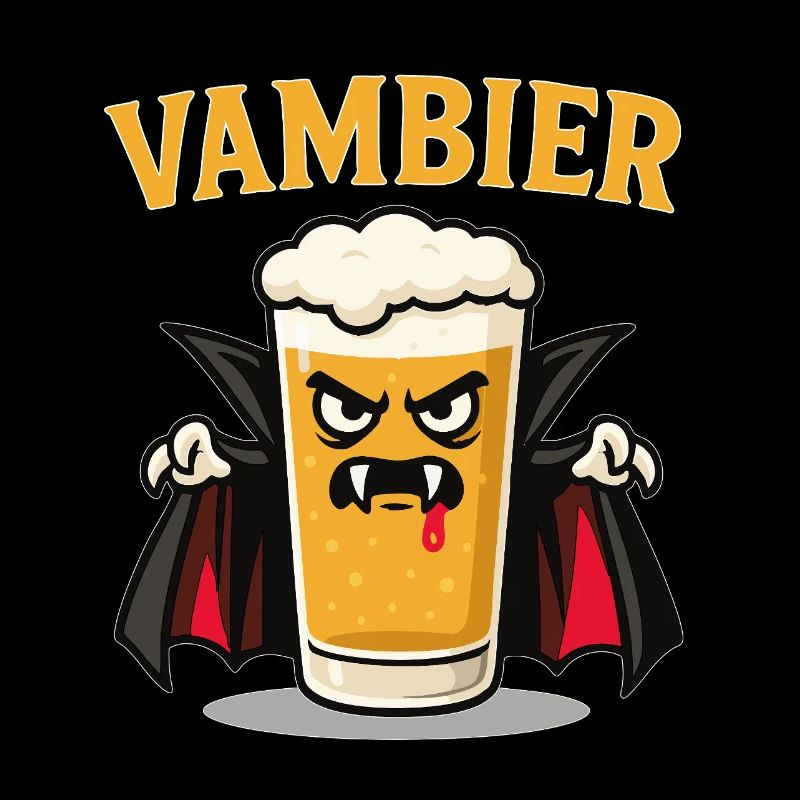 Vambier Vampire Bière Jeu de mots Halloween