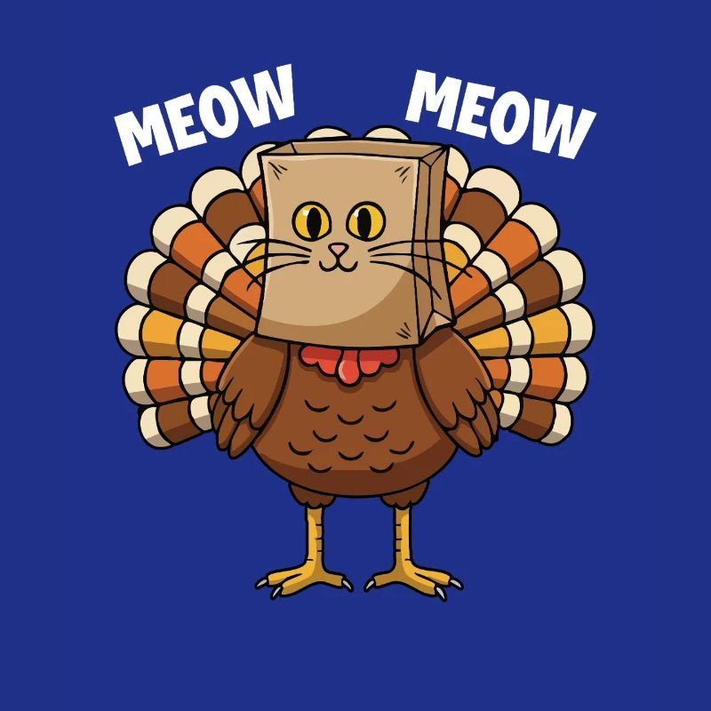 Dinde Chat Thanksgiving Récolte d’automne