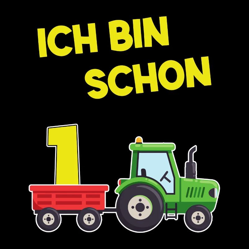 Ich Bin Schon 1 Traktor 1 Jahre Alt Geburtstag 