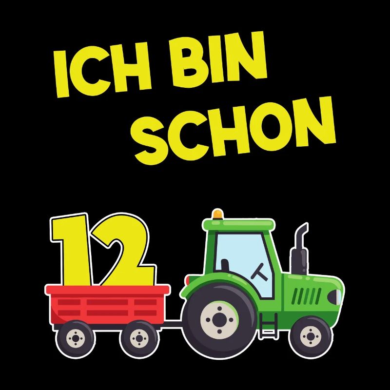 Ich Bin Schon 12 Traktor 12 Jahre Alt Geburtstag 