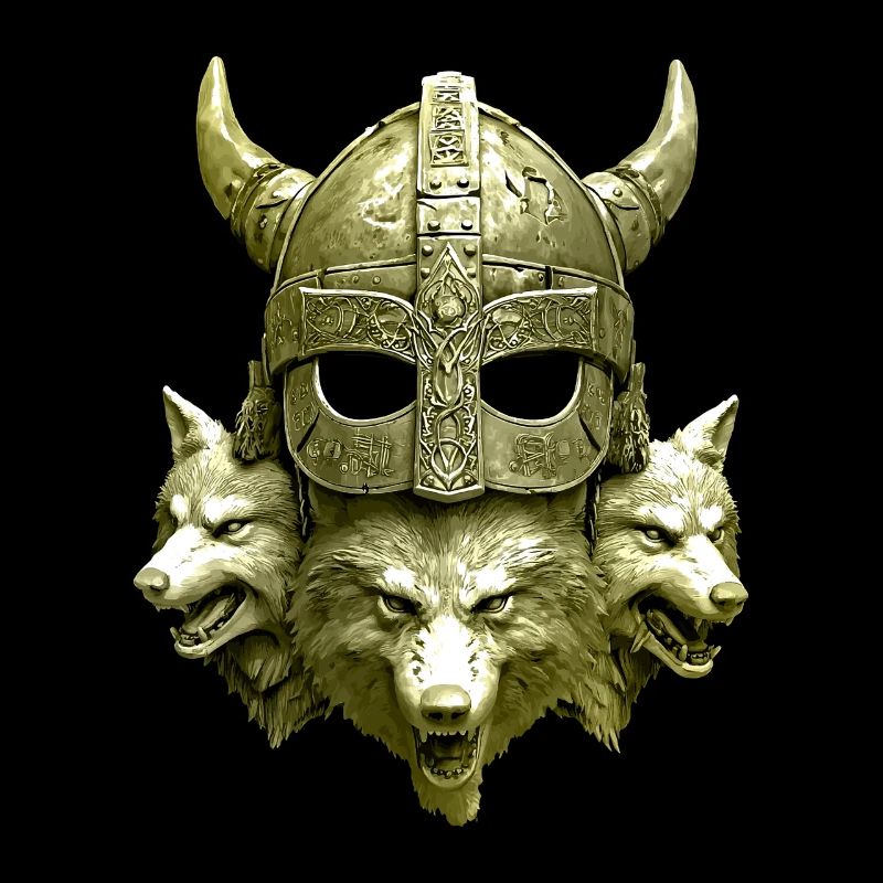 Casque Viking Loup