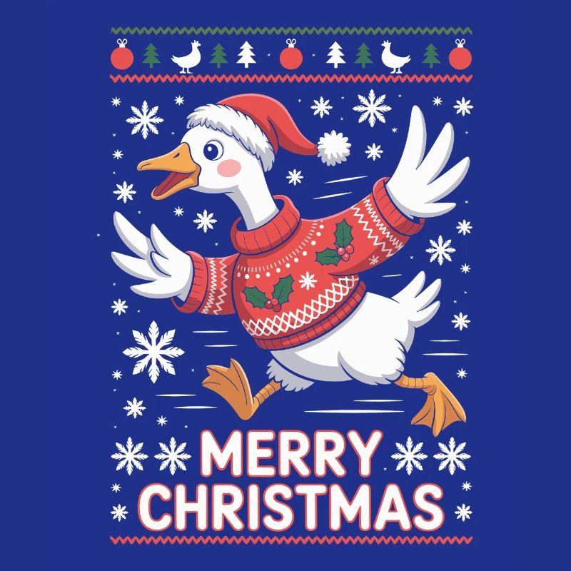 Weihnachtsgans im Pullover