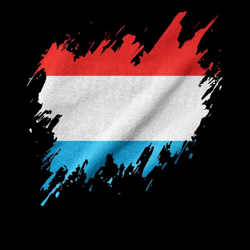 Drapeau du Luxembourg, style déchiré