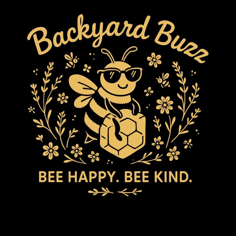 Backyard Buzz Bee Happy Bee Kind