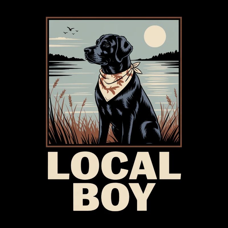 Local Boy Labrador Jagdhund Entenjagd