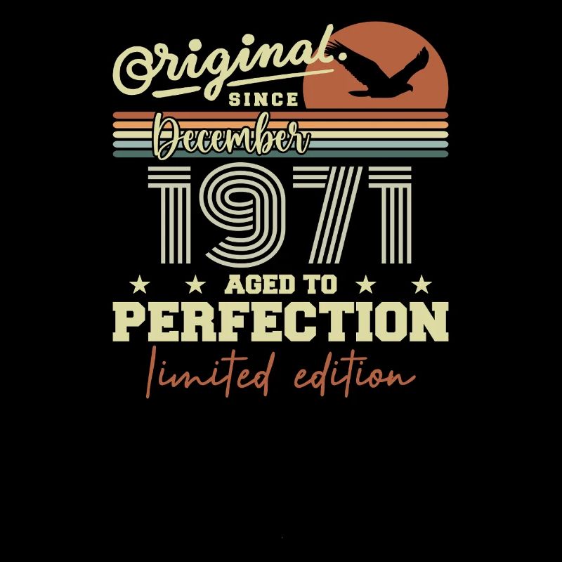 Anniversaire 54 ans | Originale Décembre 1971