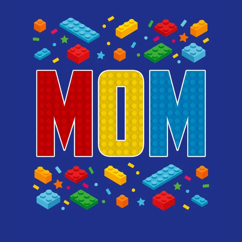 Maman brique constructeur créatif maternité bloc amant