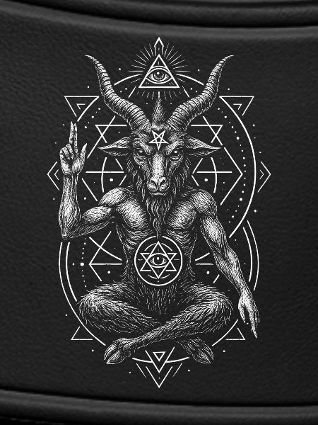 Baphomet Satanismus Dämon mit Ziegenkopf