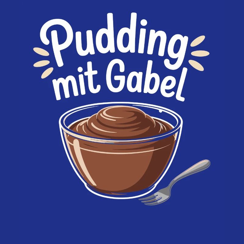 Pudding with fork